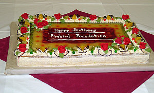 Firebird Foundation Cake